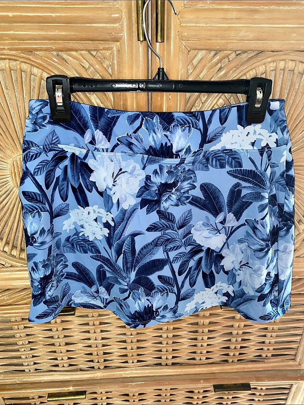 Tommy Bahama Everyday Active Skort Floral Blue & White Size Medium